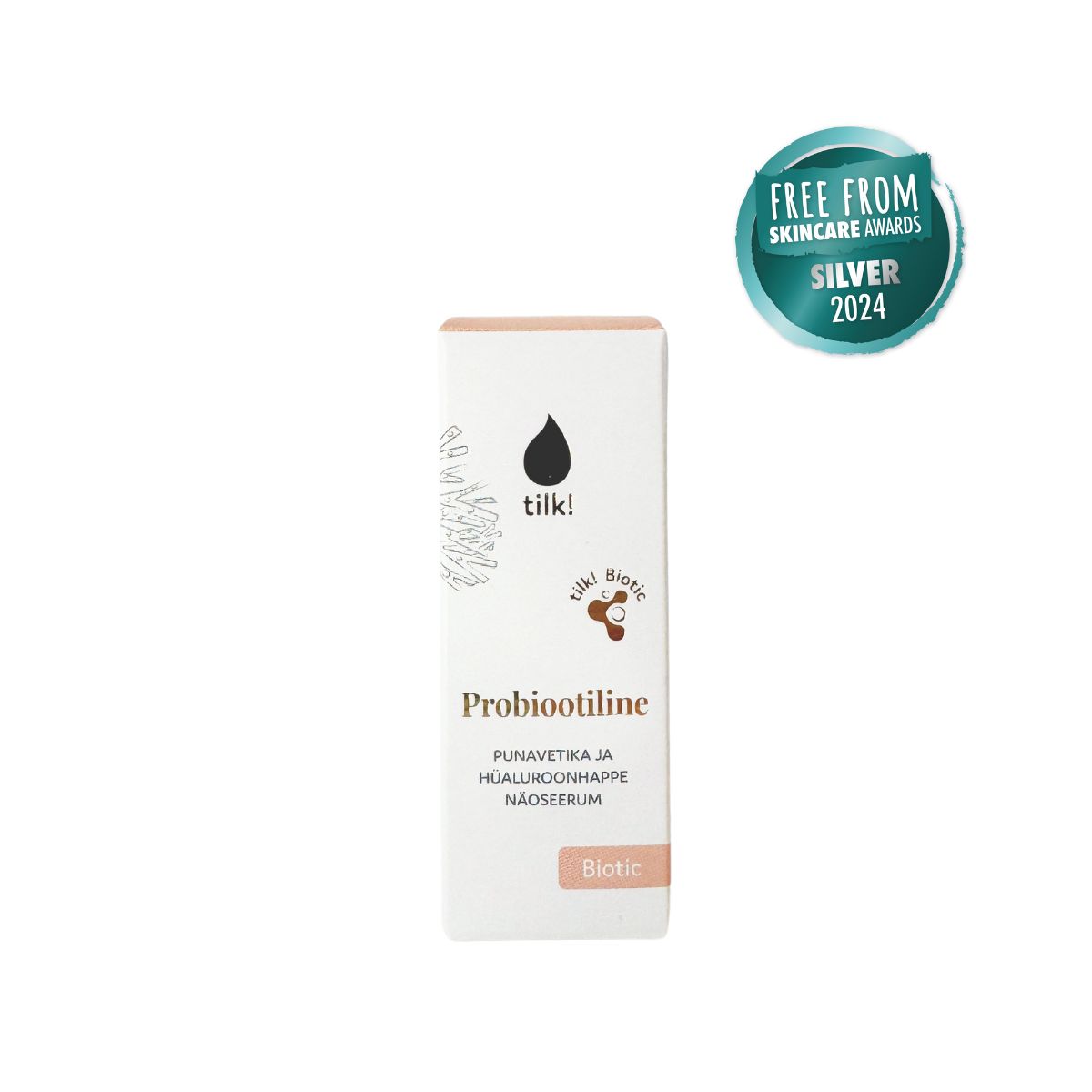 Plump Me Probiotic drėkinamasis veido serumas su hialurono rūgštimi ir raudonaisiais dumbliais, 15ml