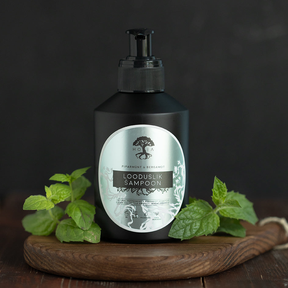 Ekologiškas šampūnas Peppermint & Bergamot, 200ml