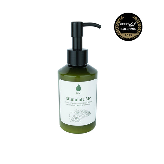 Stimulate Me AHA kūno losjonas su greipfrutų ir raudonųjų dumblių ekstraktu, 150ml