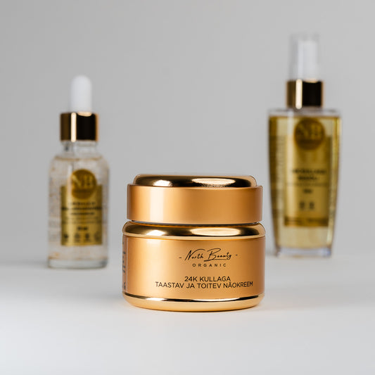 Atkuriamasis ir maitinamasis veido kremas su 24K auksu, 50ml