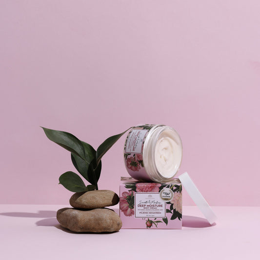 Bijūnų kūno kremas su svarainių ekstraktu - 350 ml