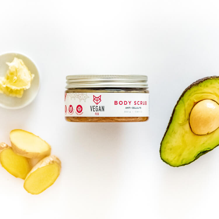 Anticeliulitinis kūno šveitiklis imbieras, 300 g