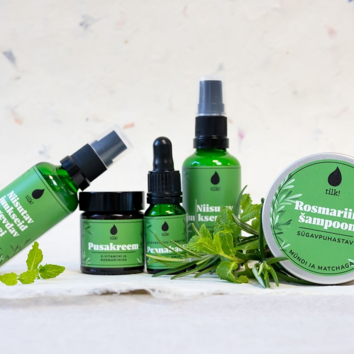 Plaukų kremas su vitaminu E ir rozmarinu, 30ml