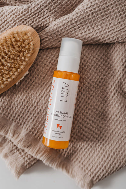 Natural Carrot Dry Oil With Aloe Vera, 100ml